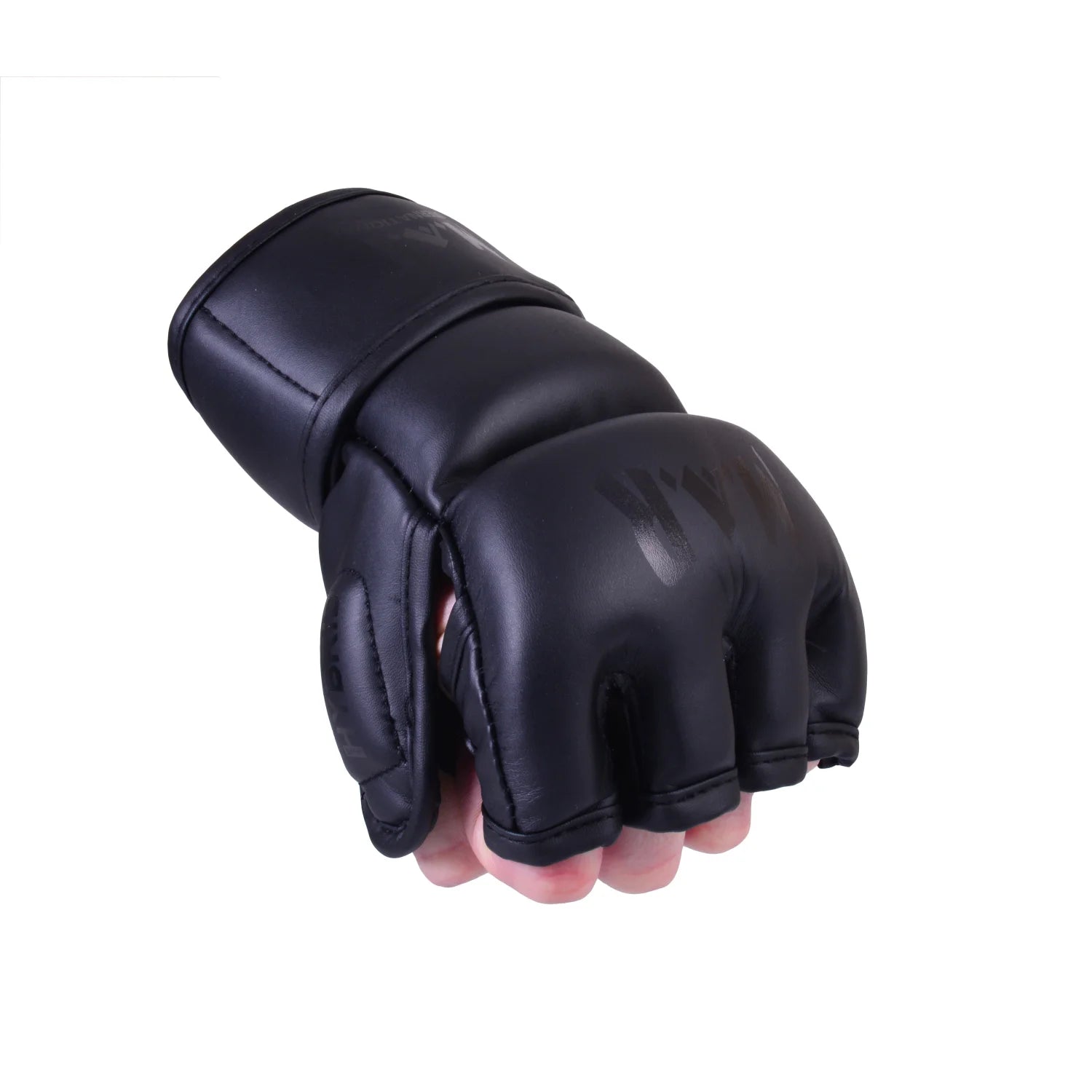 MAR-234G | Black MMA Gloves | Fingerless Combat Gloves with Thumb Design - Compact Gloves