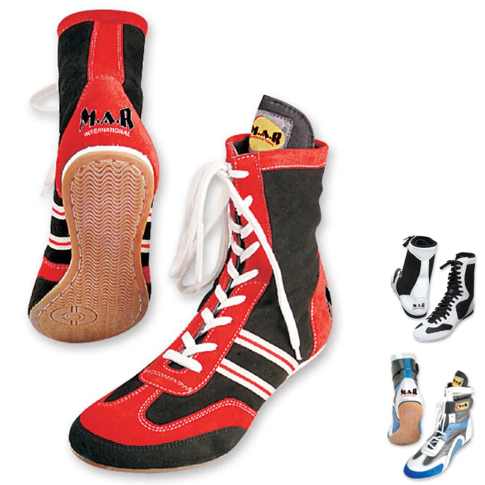 MAR-294B | Genuine Leather Boxing Shoes - Mesh - Shoes