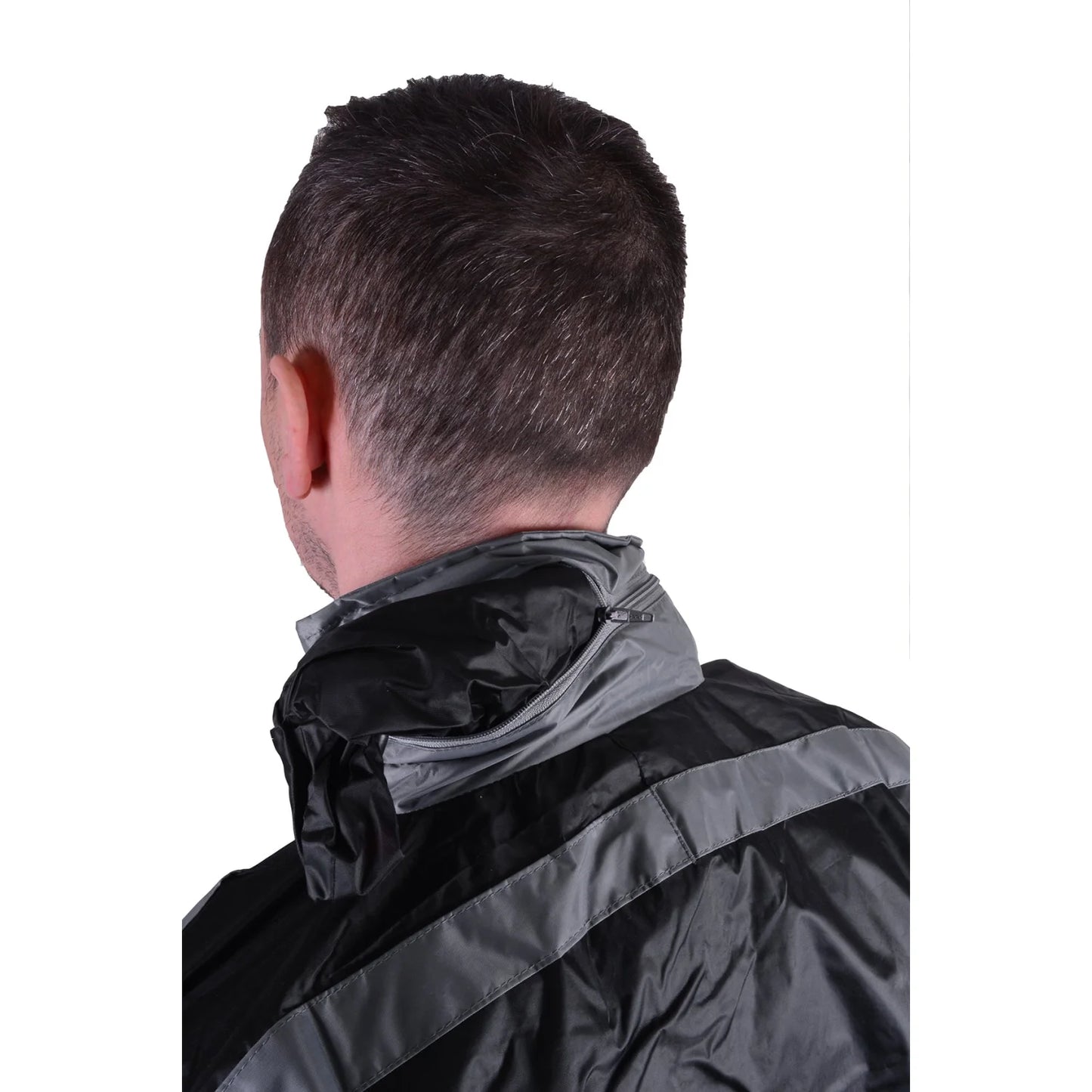 MAR-369A | Grey + Black Tracksuit (Sauna Suit/Sweatsuit) - Uniforms