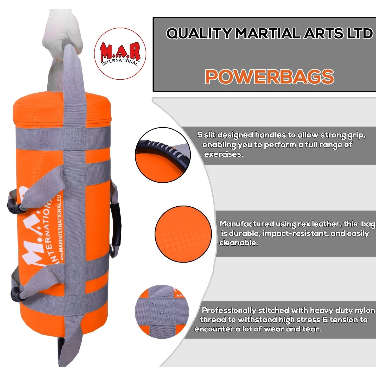 MAR-371 | 5KG Power Core Weighted Bag (ORANGE) - Large Accessories