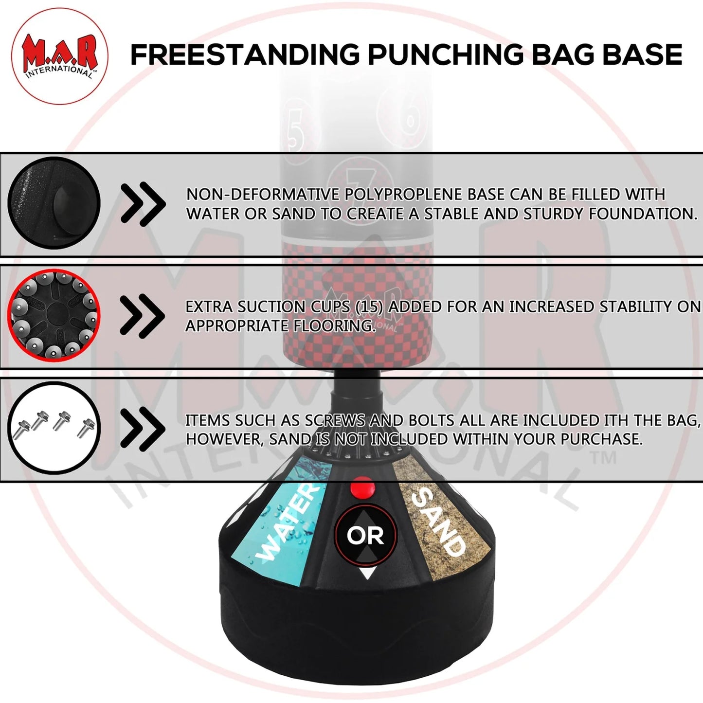 MAR-374D | Freestanding Striking Bag - Freestanding Bag (2BL)