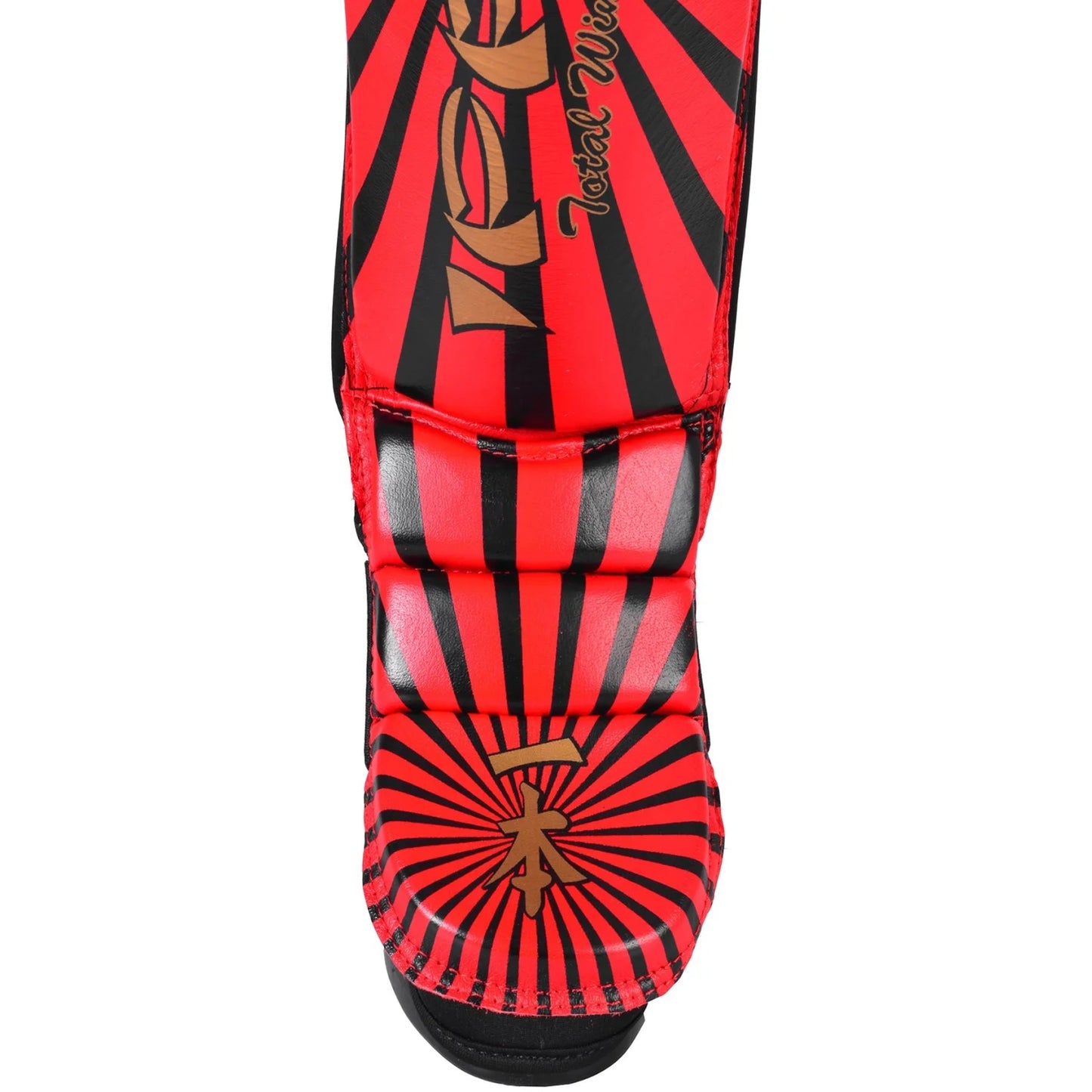 MAR-414 | IPPON Leather Shin & Instep Guard (Red) - Pads