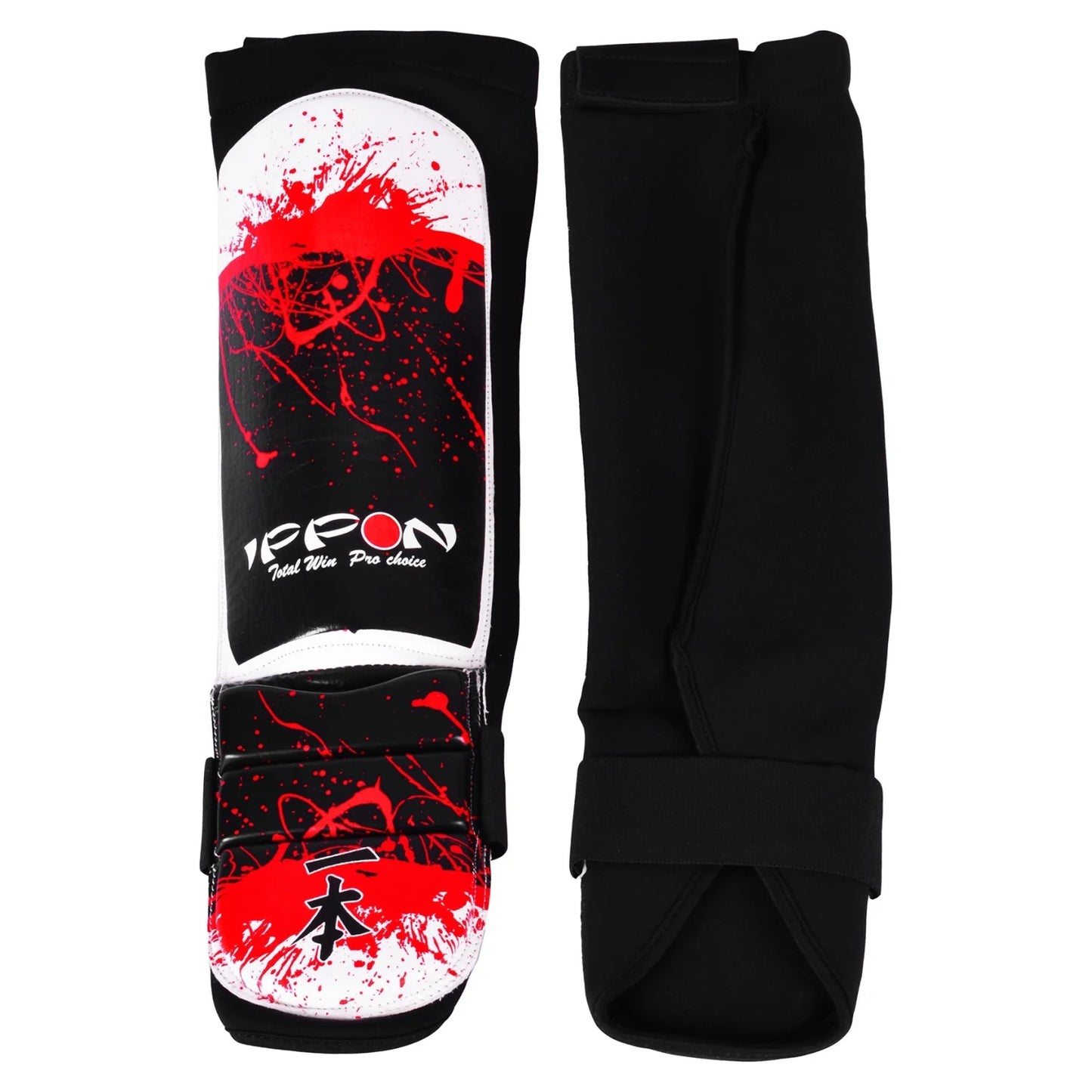 MAR-415 | IPPON Leather Shin & Instep Guard (White) - Pads