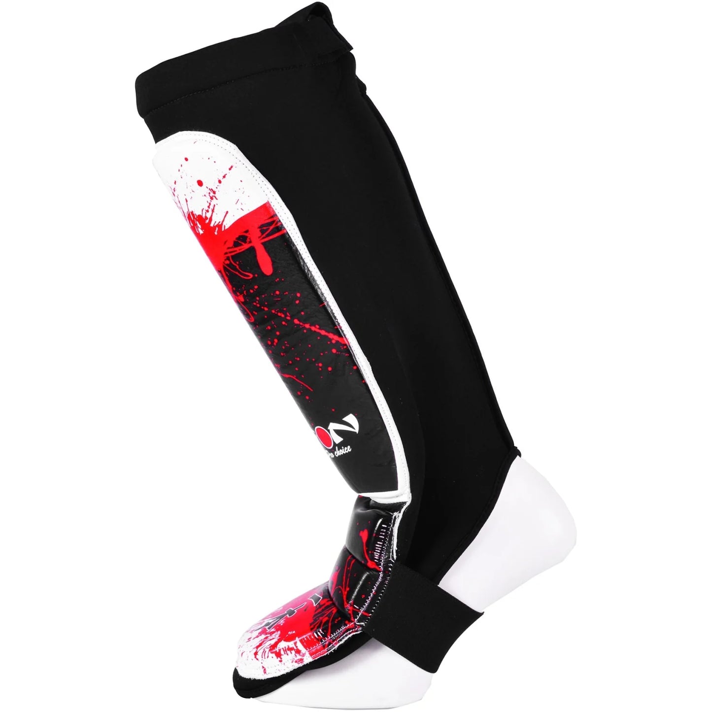 MAR-415 | IPPON Leather Shin & Instep Guard (White) - Pads