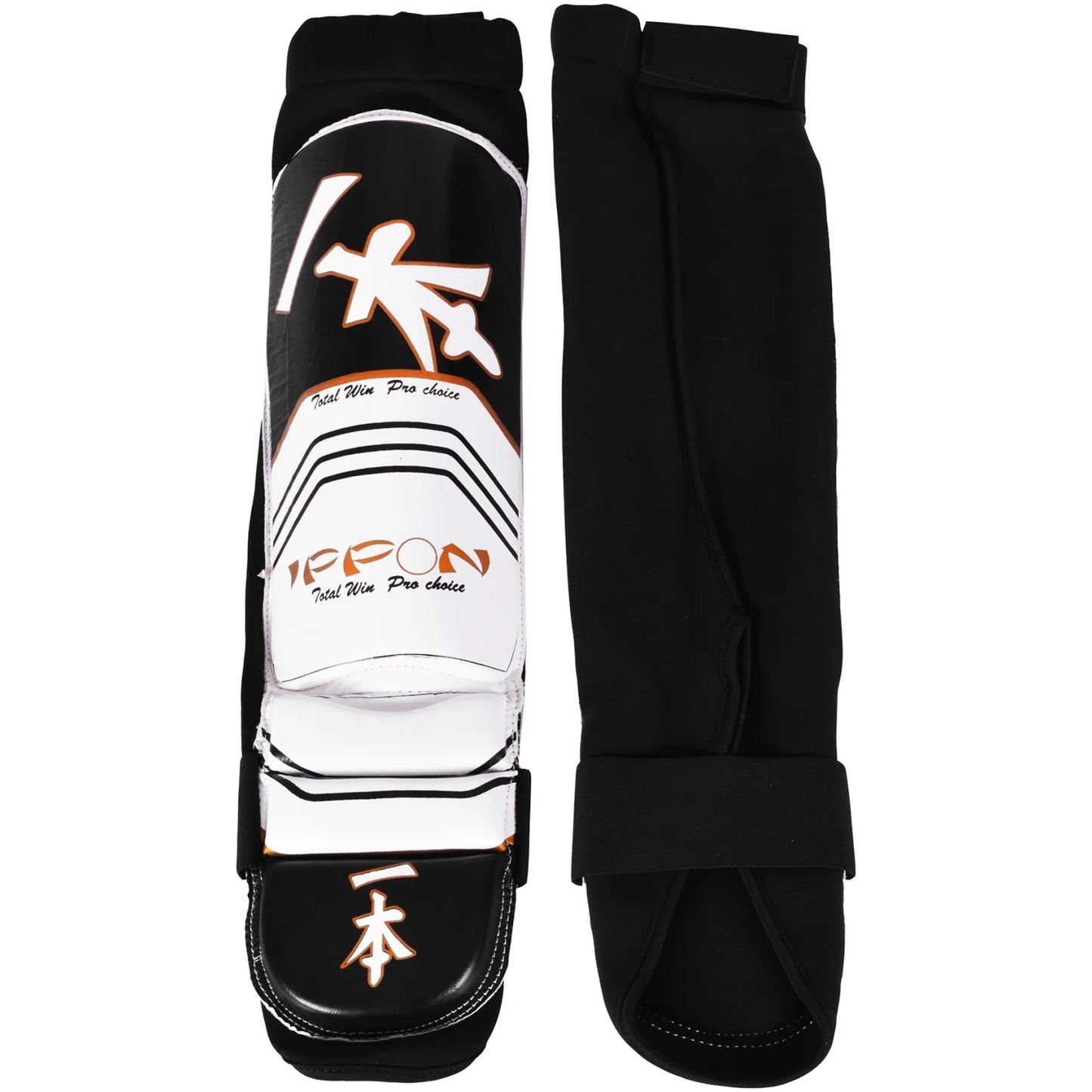 MAR-416 | IPPON Leather Shin & Instep Guard (White) - Pads
