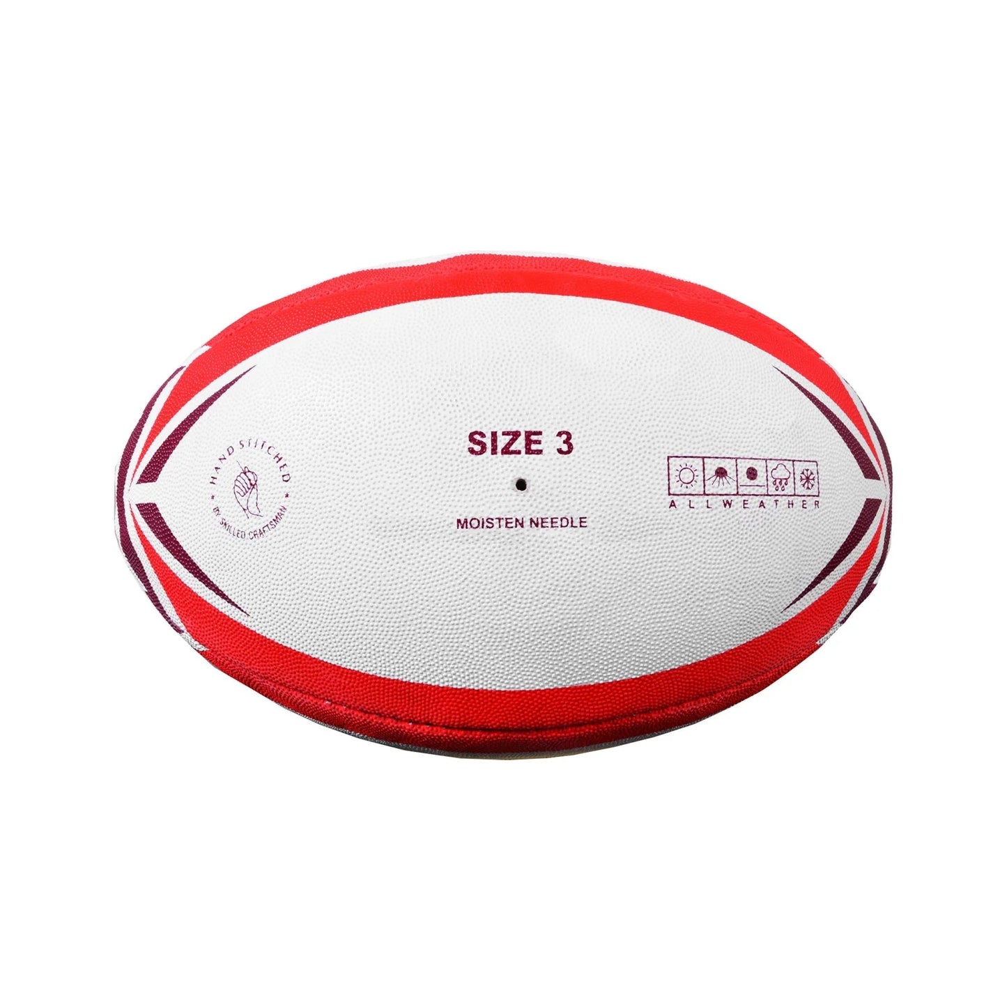 MAR-436B | Red Rugby Training Ball - Size 3 - Small Accessories
