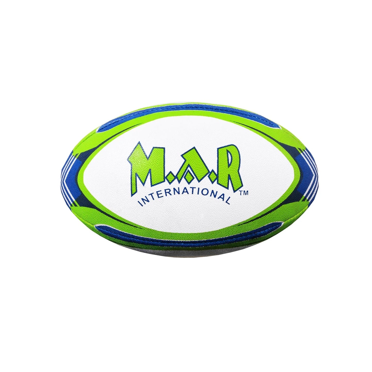 MAR-436F | Green & Blue Rugby Training Ball - Size 4 - Small Accessories