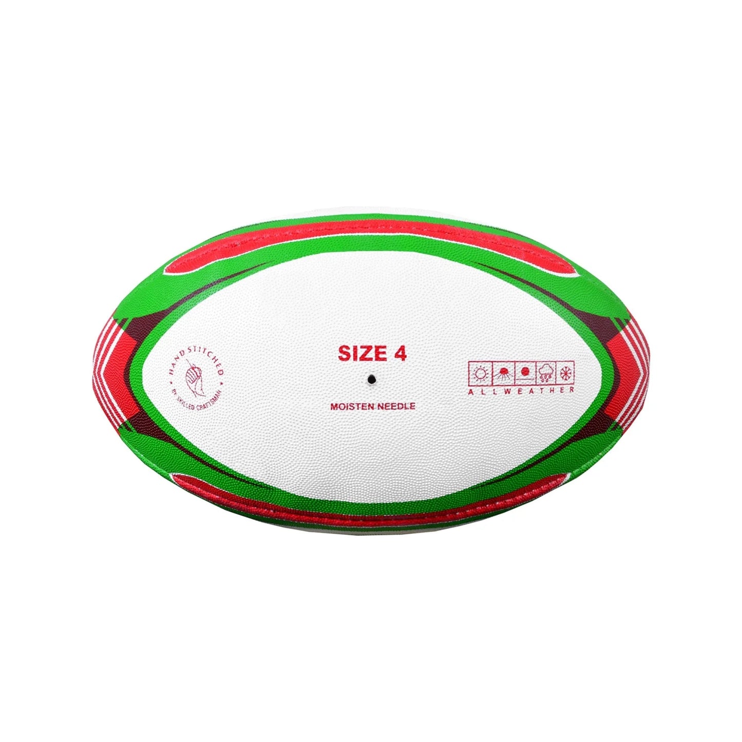 MAR-436J | Red & Green Rugby Training Ball - Size 4 - Small Accessories
