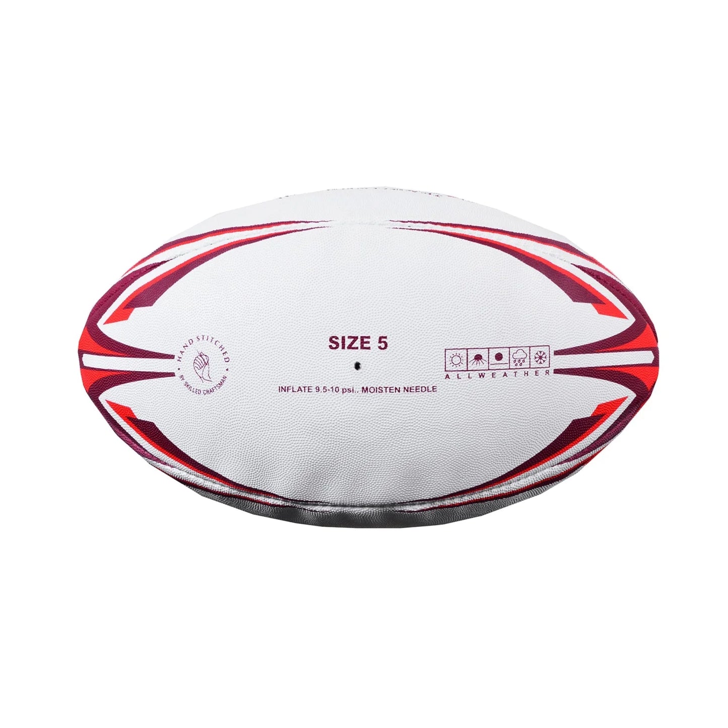 MAR-436N | Red Rugby Training Ball - Size 5 - Small Accessories