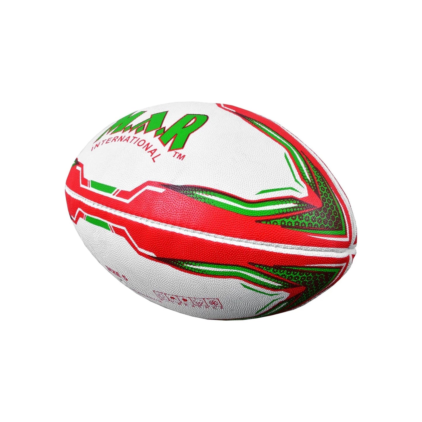 MAR-437D | Match Pro Red/Green Rugby Training Ball - Size 5 - Small Accessories