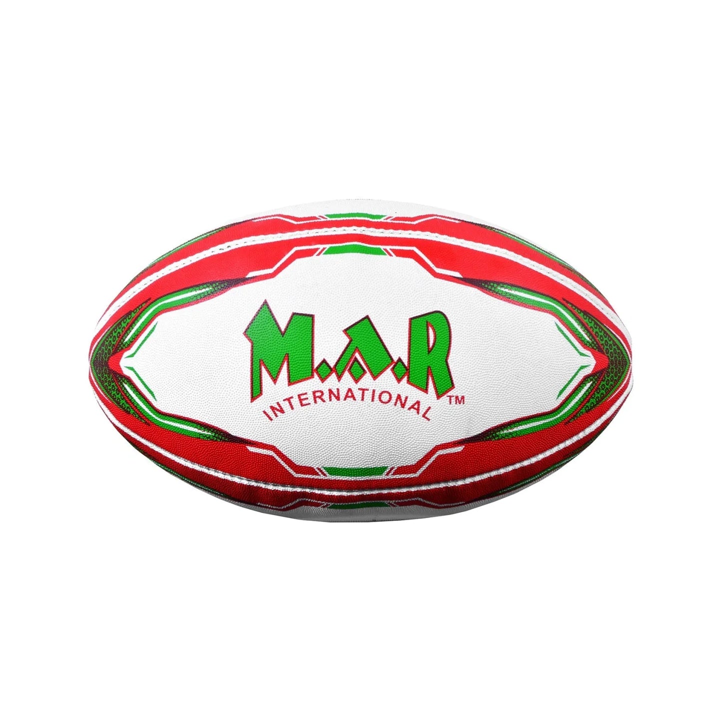 MAR-437D | Match Pro Red/Green Rugby Training Ball - Size 5 - Small Accessories