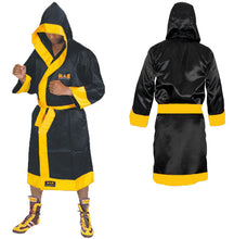 MAR-098B | Black/Yellow Boxing and Kickboxing Robe