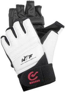 MAR-035A | WT Approved Black & White Taekwondo Gloves