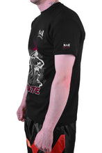 MAR-084C | Black Round-Neck Karate T-Shirt