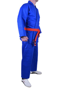 MAR-026A | Mediumweight Blue Judo Uniform For Intermediate Students + FREE BELT