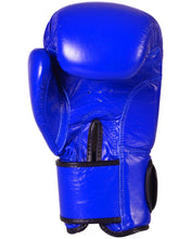 MAR-106C | Blue IPPON Genuine Cowhide Leather Boxing Gloves