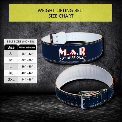 MAR-357 | Leather Thin Weight Lifting Belt - Small Accessories