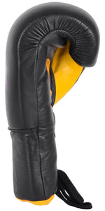 MAR-SP2 | Black Genuine Cowhide Leather Boxing Gloves