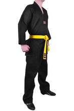MAR-002 |  Black V-Neck Karate Uniform Gi (8oz Fabric)