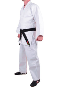 MAR-025 | Mediumweight White Judo/Jiu-Jitsu Uniform For Intermediate Students + FREE BELT