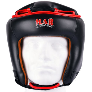 MAR-128B | Black Kickboxing & Thai Boxing Competition Head Guard