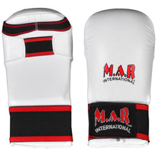 MAR-142C | White Karate Gloves w/ Moulded Padding
