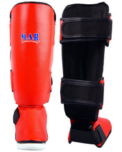 MAR-149A | Kickboxing & Thai boxing Genuine Leather Shin & Instep Guards