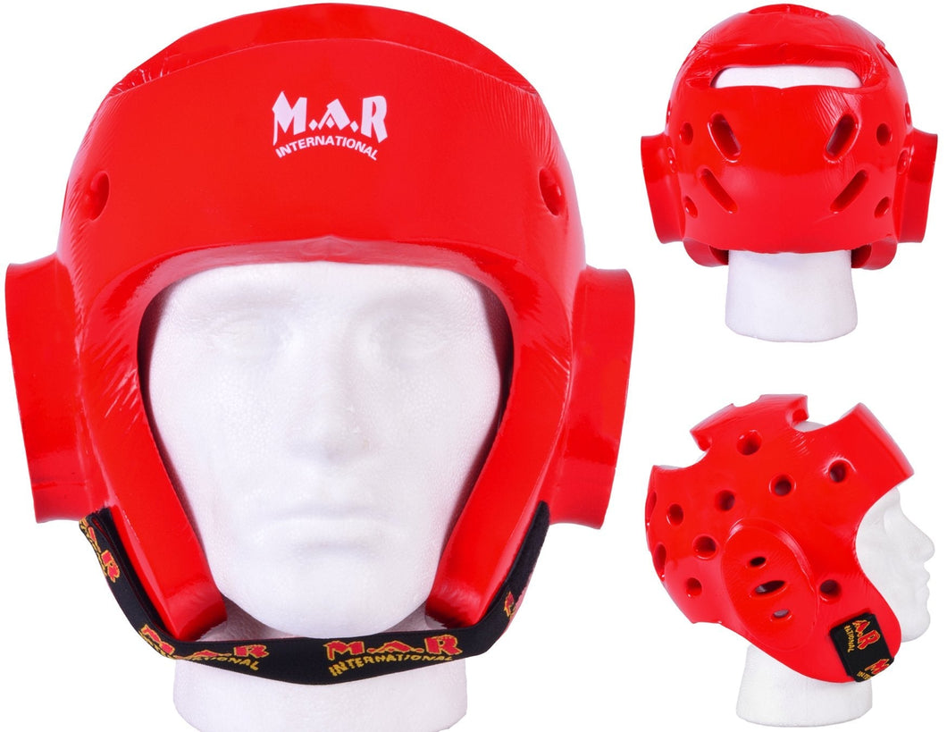 MAR-160A | Red Dipped Foam Martial Arts Head Guard