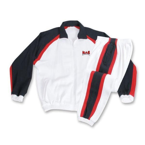 MAR-367 | White+Black+Red Tracksuit Sports Uniform
