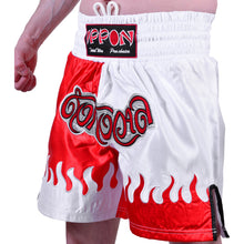 MAR-095G | Red & White Kick Boxing & K1 Shorts