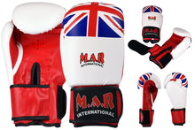 MAR-114 | White Union Jack Boxing/Kickboxing Gloves