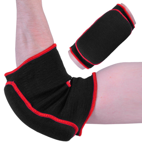 MAR-173B | Black Elasticated Fabric Elbow Pads