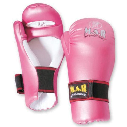 MAR-155 | Pink Semi Contact Karate Gloves for Women - quality-martial-arts