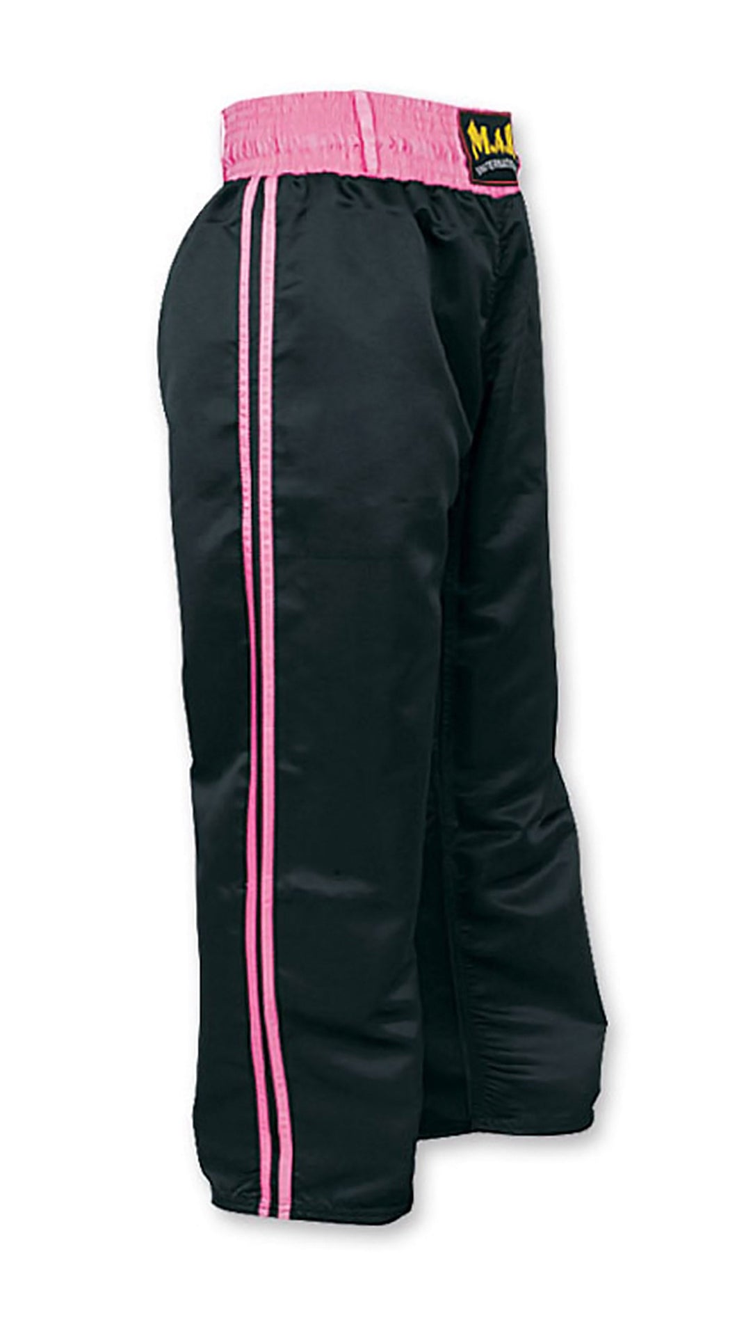 MAR-088F | Black & Pink Kickboxing & Freestyle Two-Striped Trousers