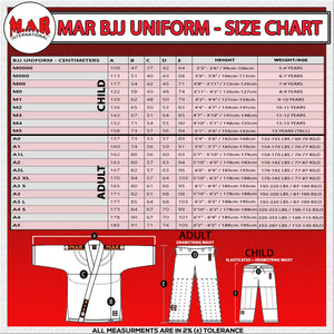 MAR-061B | Black Brazilian Jiu-Jitsu Uniform