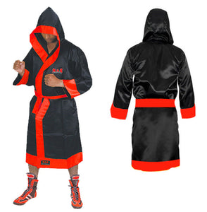 MAR-098A | Black/Red Boxing and Kickboxing Robe