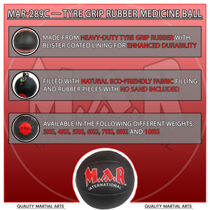 MAR-289C | Rubber Hand-Crafted Medicine Balls (3kg-10kg)