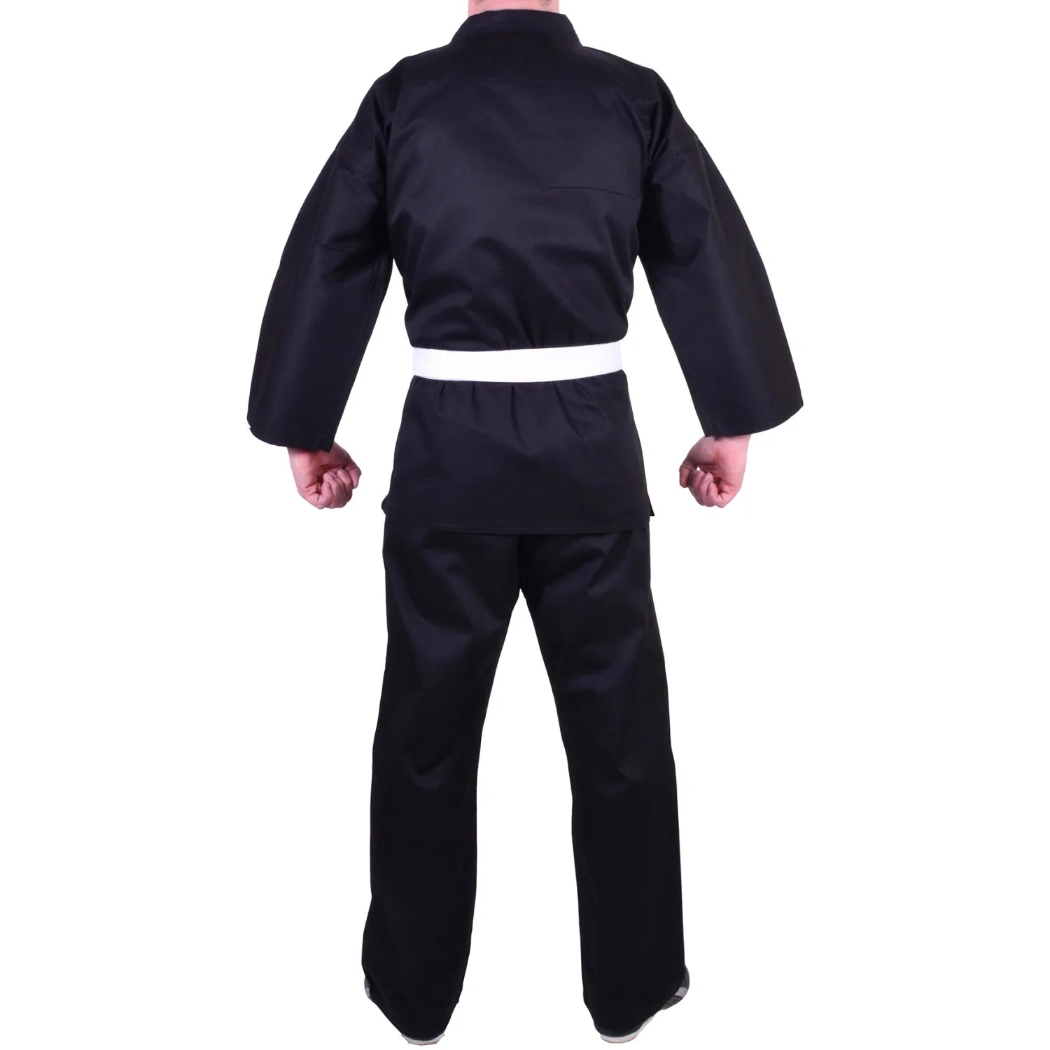 MAR-004B | Black Karate Student Uniform Gi (8.5oz Fabric) + FREE BELT - Uniforms