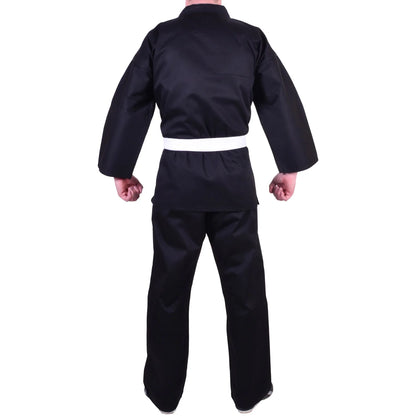 MAR-004B | Black Karate Student Uniform Gi (8.5oz Fabric) + FREE BELT - Uniforms