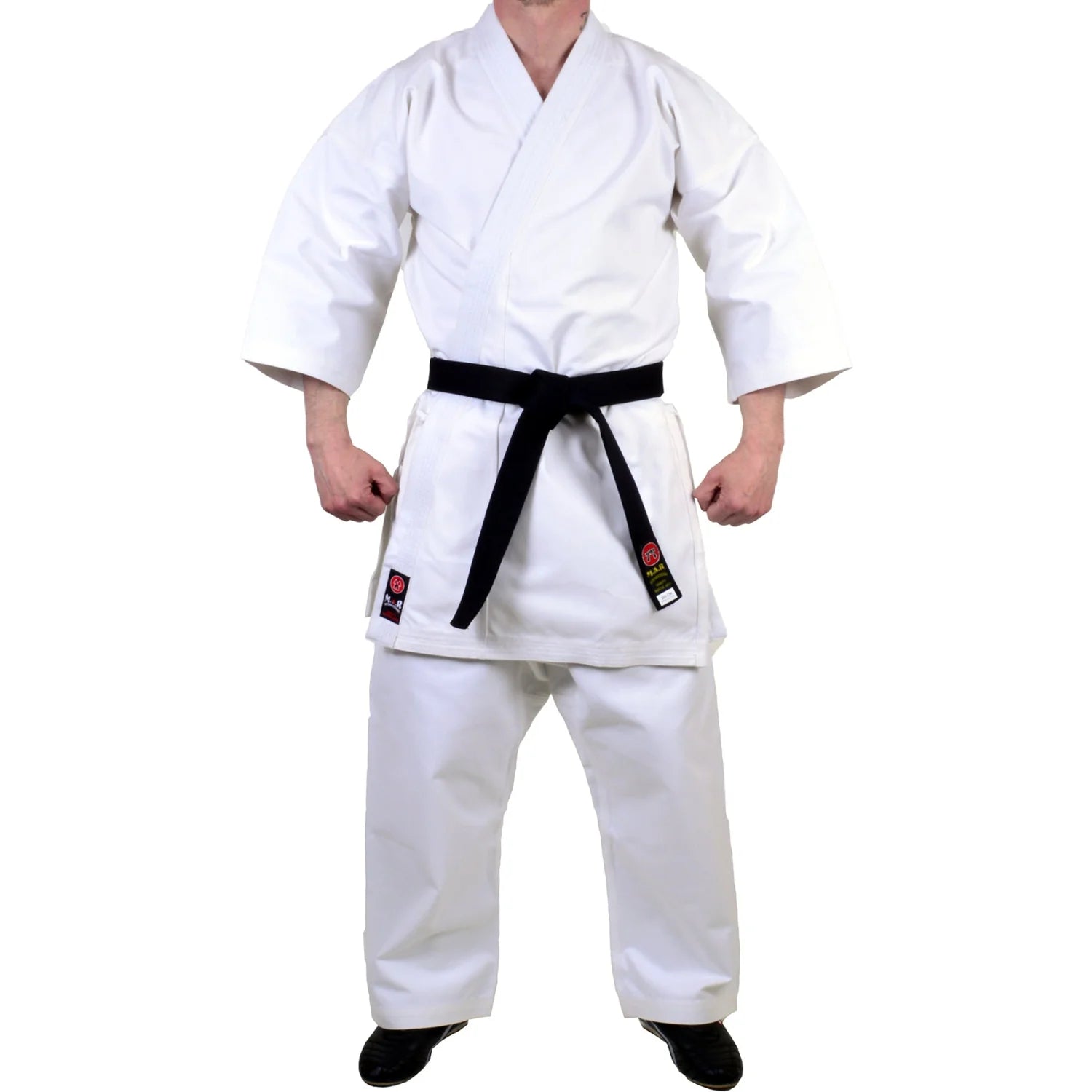 MAR-014B | White Karate Competition Uniform - Japanese Style (14oz Canvas Fabric) - Uniforms