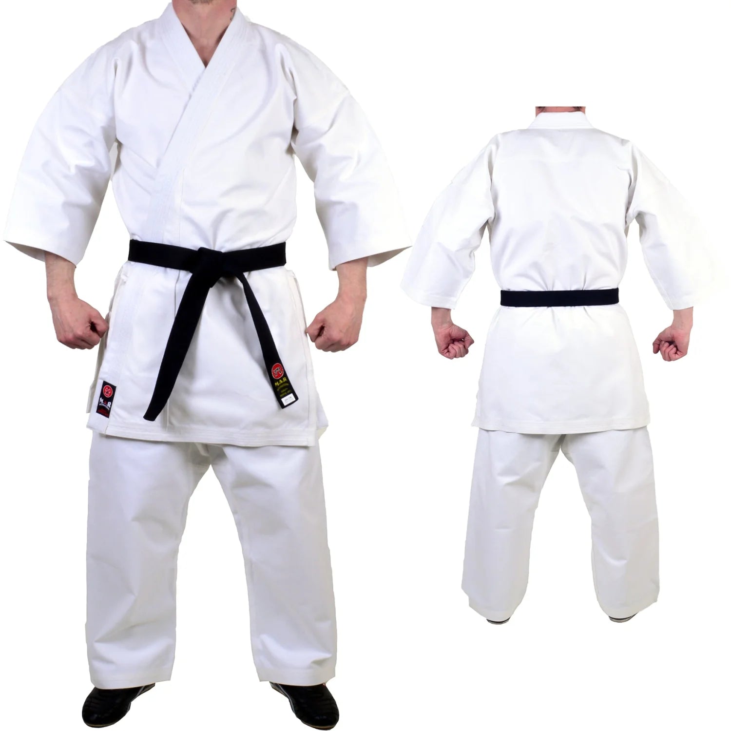 MAR-014B | White Karate Competition Uniform - Japanese Style (14oz Canvas Fabric) - Uniforms