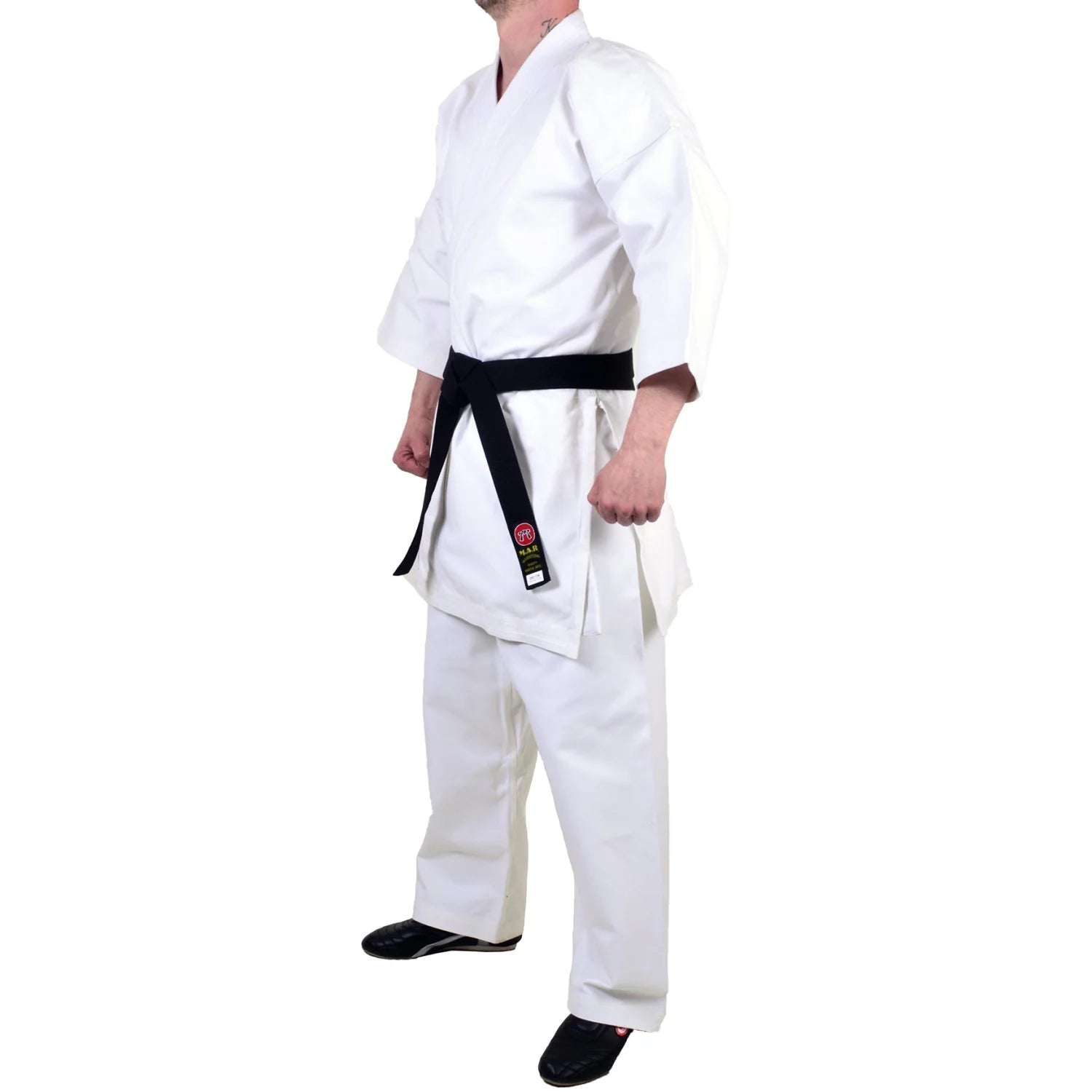 MAR-014B | White Karate Competition Uniform - Japanese Style (14oz Canvas Fabric) - Uniforms