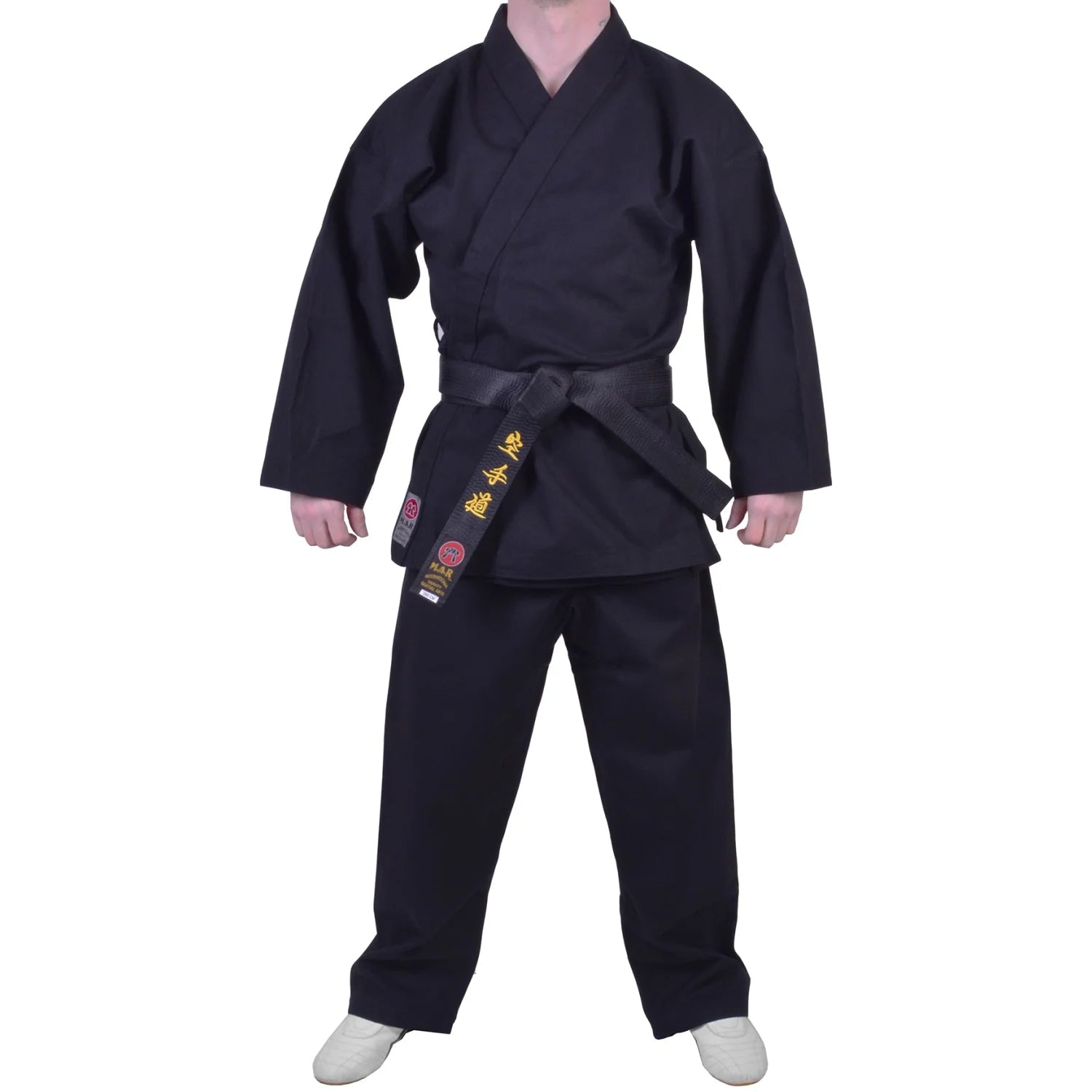 MAR-016 | Black Karate Heavyweight Competition Uniform (14oz Canvas Fabric) - Uniforms