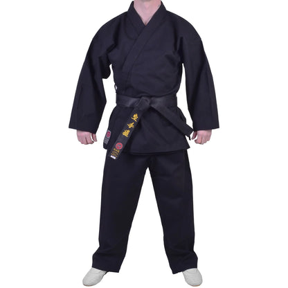 MAR-016 | Black Karate Heavyweight Competition Uniform (14oz Canvas Fabric) - Uniforms