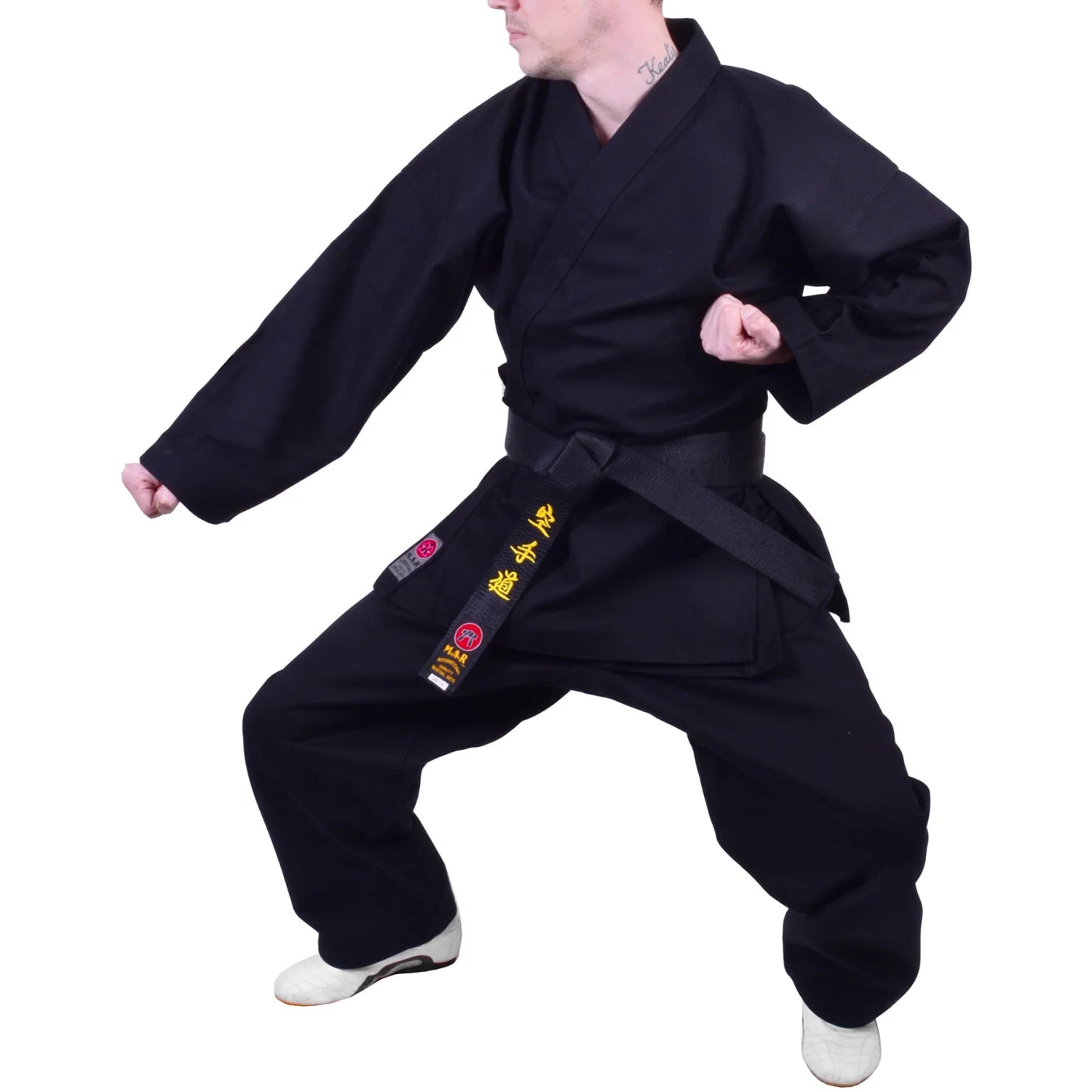 MAR-016 | Black Karate Heavyweight Competition Uniform (14oz Canvas Fabric) - Uniforms