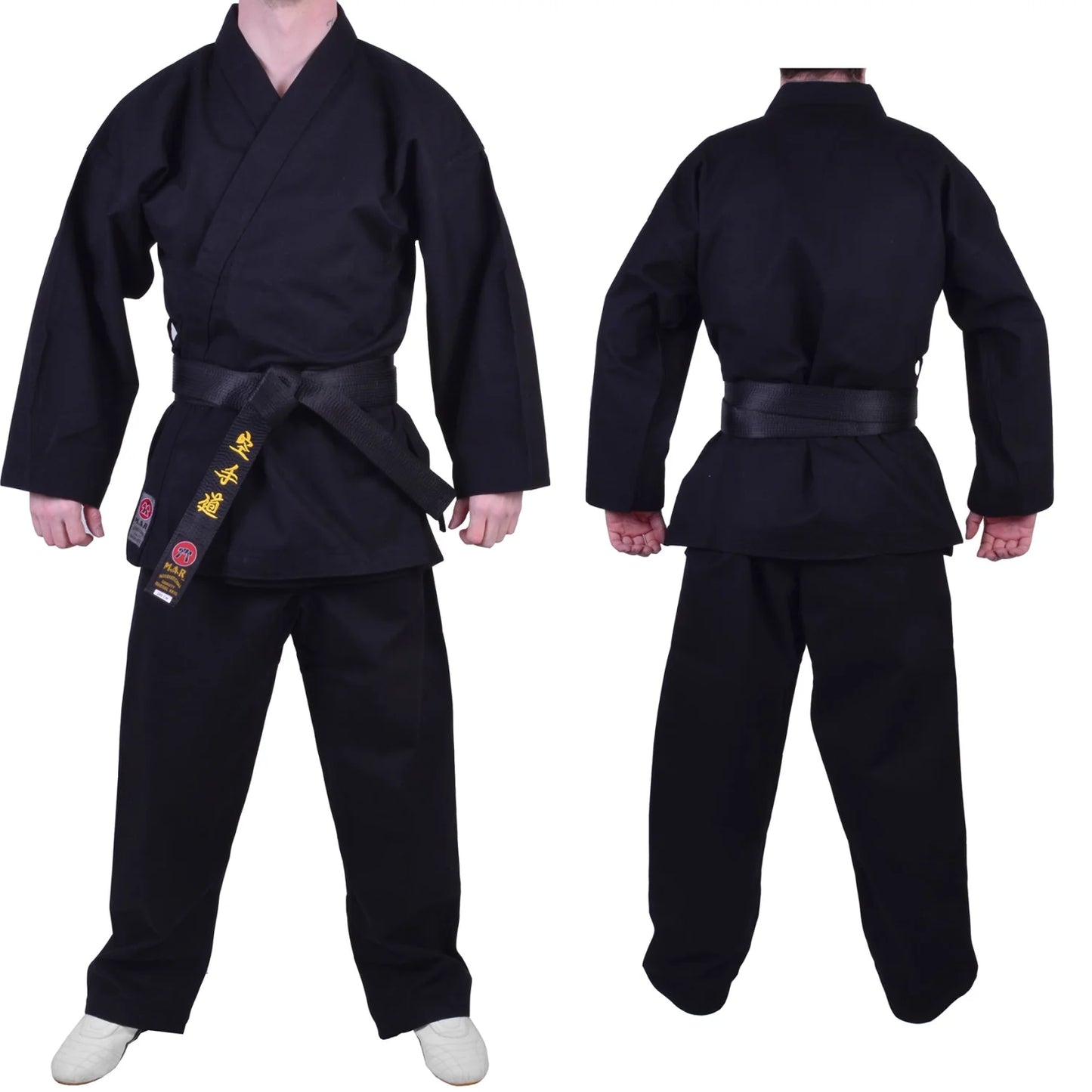 MAR-016 | Black Karate Heavyweight Competition Uniform (14oz Canvas Fabric) - Uniforms
