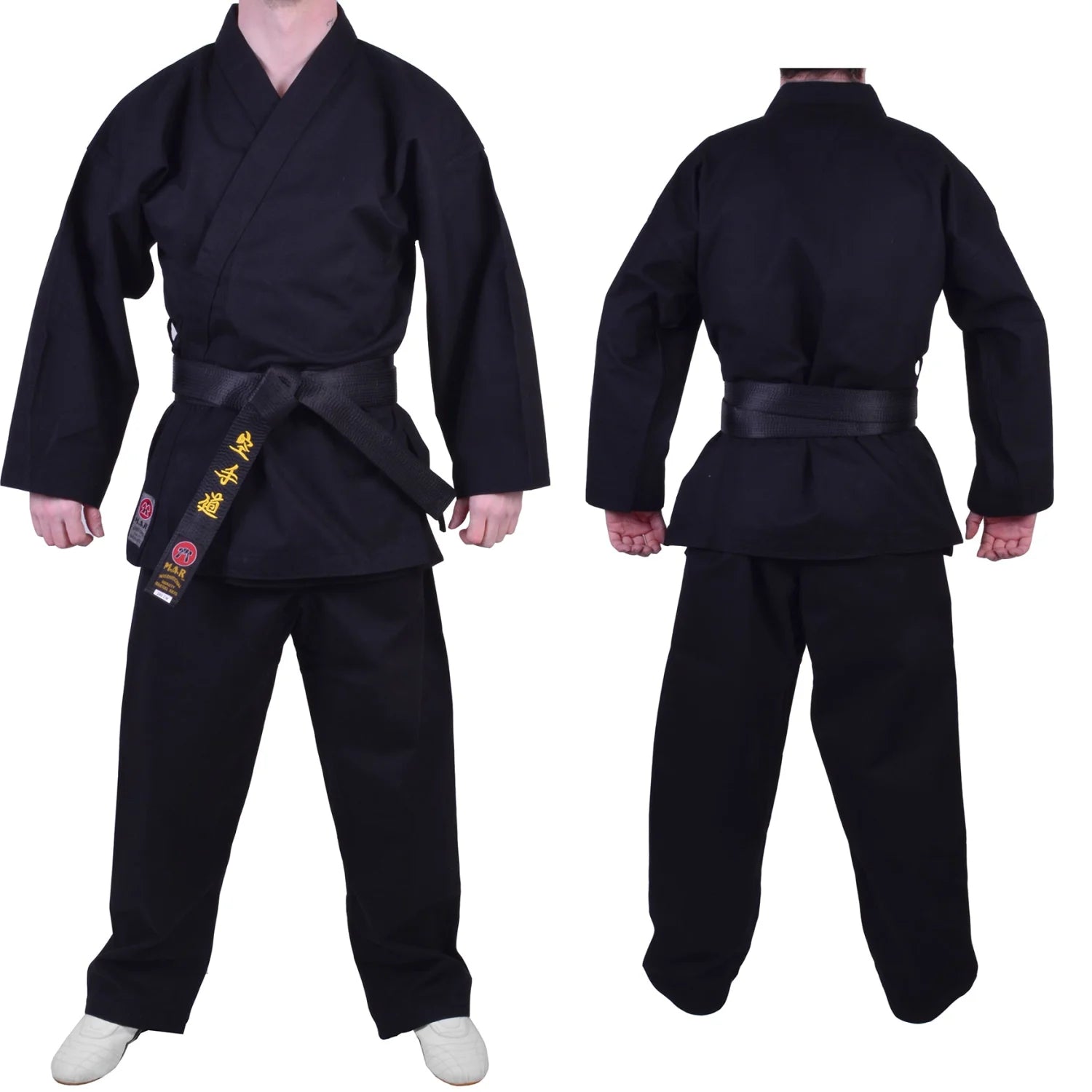 MAR-016 | Black Karate Heavyweight Competition Uniform (14oz Canvas Fabric) - Uniforms