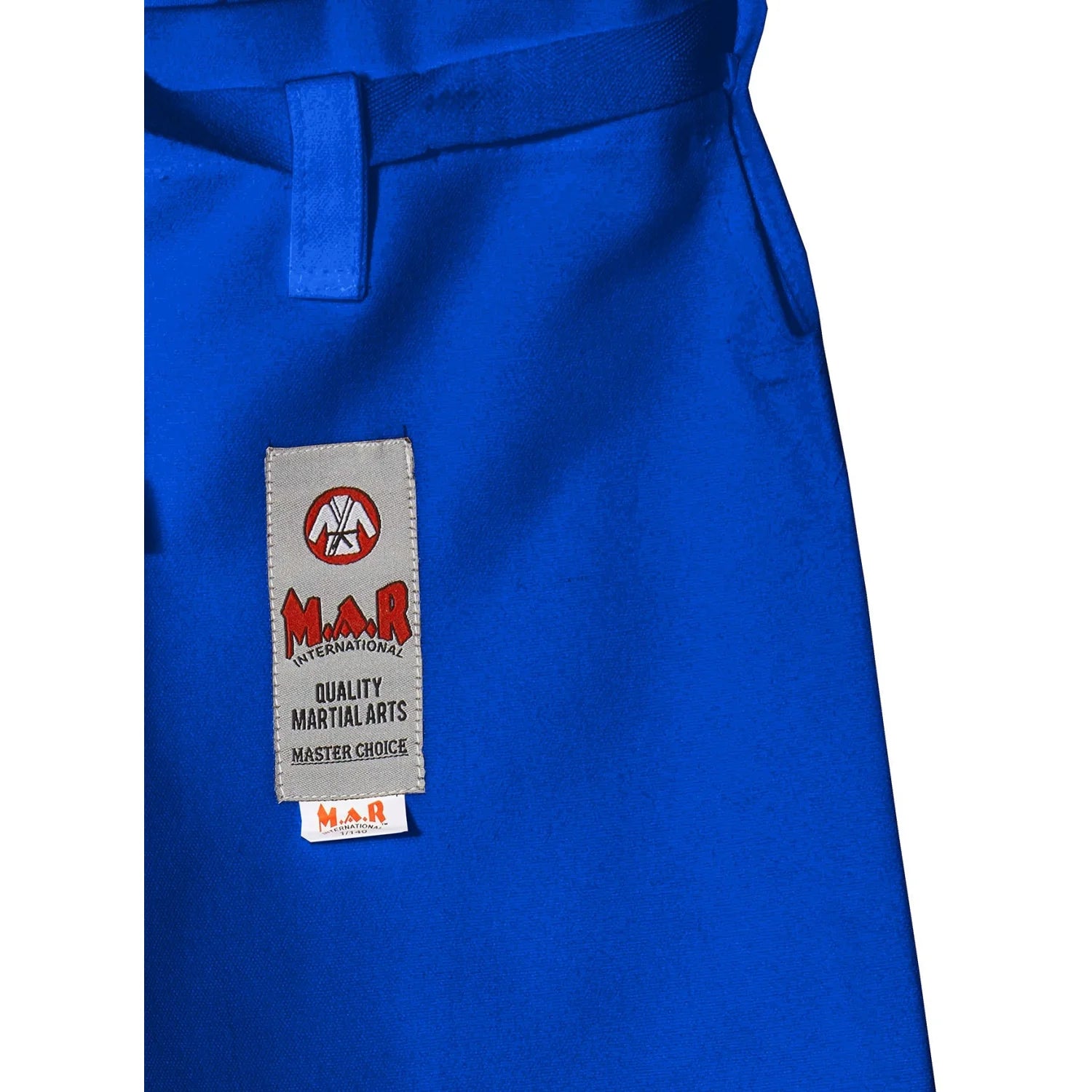 MAR-017 | Blue Karate Tournament Heavyweight Uniform (14oz Canvas Fabric) - Uniforms