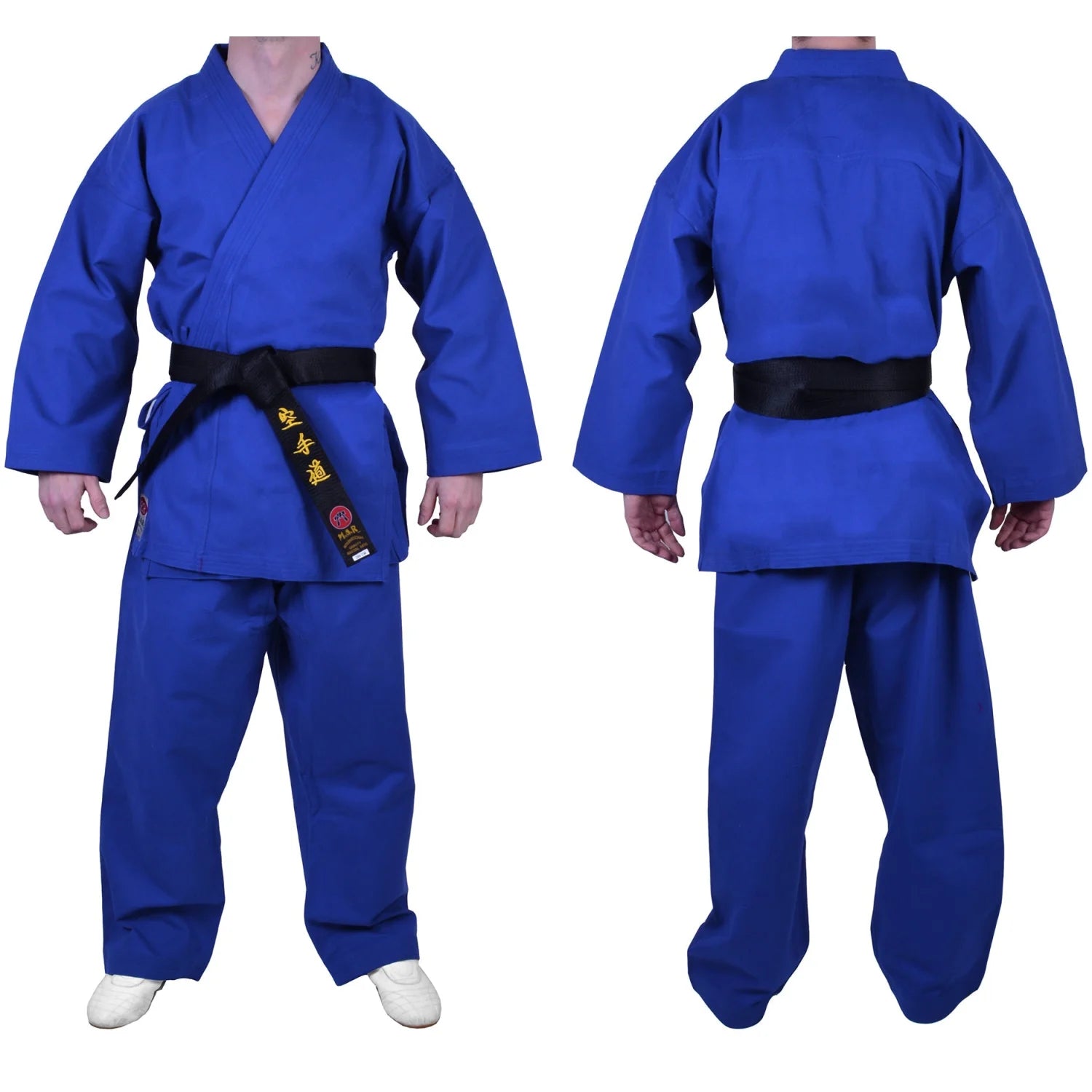 MAR-017 | Blue Karate Tournament Heavyweight Uniform (14oz Canvas Fabric) - Uniforms