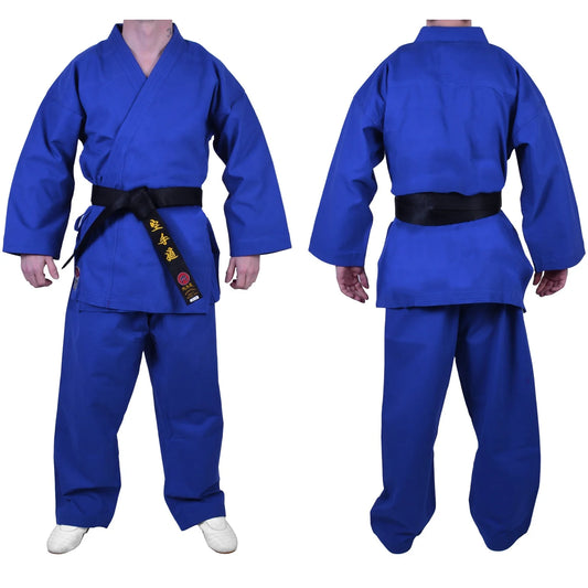 MAR-017 | Blue Karate Tournament Heavyweight Uniform (14oz Canvas Fabric) - Uniforms
